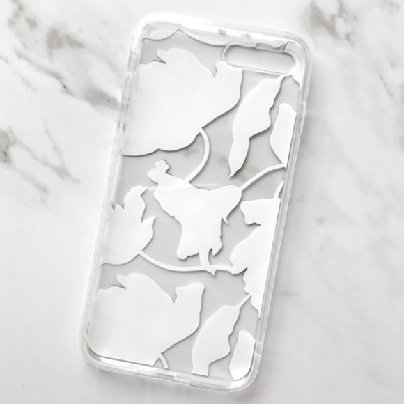 NEW iPhone X/XS/7+/8+/7/8 Clear Floral Soft Case - Picture 3 of 5